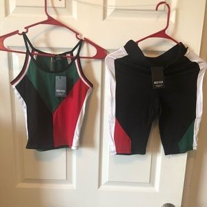 2 piece Color Block Short Set